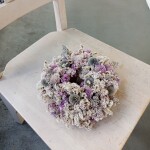 ③ ドライフラワーリース　直径約20㎝ 　3800円