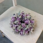 ④ドライフラワーリース　直径約20㎝　 3800円