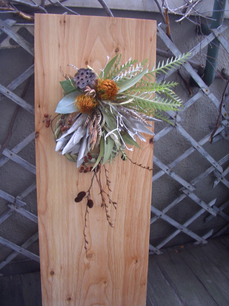 ㉓しめ縄リース大　縦５２㎝　横３５㎝　４２００円